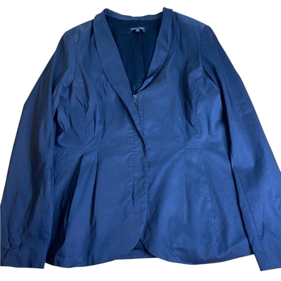 Eileen Fisher Black Hidden zipper Blazer Women’s size M - Picture 6 of 14